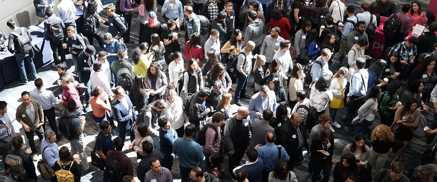 Large crowd of people at a conference