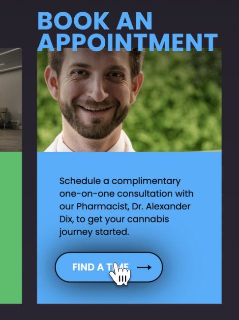 Screen showing how to book an appointment